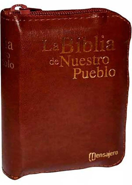 La Biblia De Nuestro Pueblo - Mini - Piel Cierre. Biblia Del Peregrino América Latina Mini Cremallera