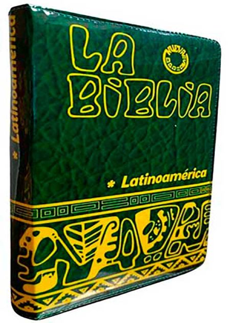 La Biblia Latinoamérica Letra Normal Cremallera Plástica