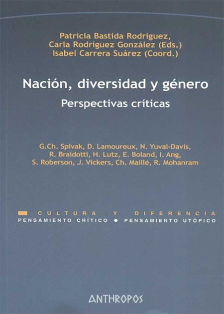 Nación Diversidad Y Género. Perspectivas Críticas