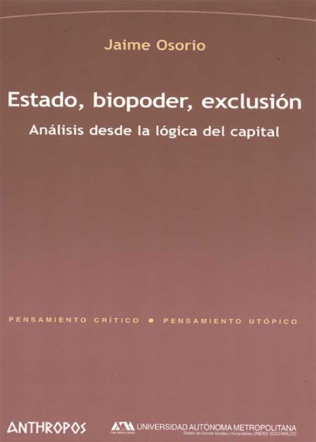 Estado Biopoder Exclusión. Análisis Desde La Lógica Del Capital